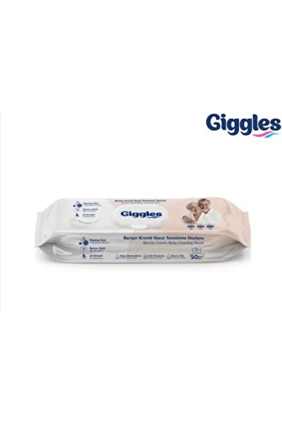 giggles BARİYER KREMLİ VÜCUT TEMİZLEME HAVLUSU 50 Lİ