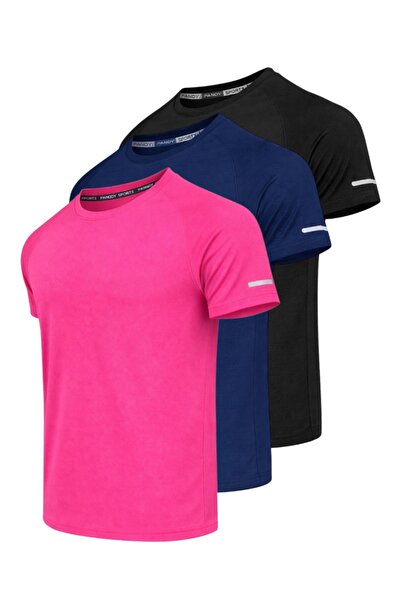 pandy Αθλητικό Τεχνικό Αθλητικό Μπλουζάκι 3 τεμαχίων με ιδιότητα γρήγορου στε...
