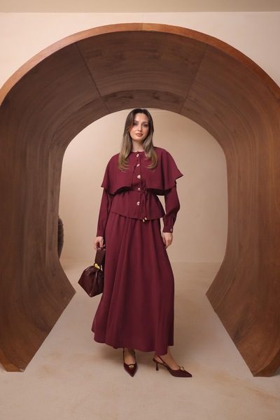 nurvina modest wear Υψηλής ποιότητας Εισαγόμενο Σετ Φούστας και Μπλούζας Moda...