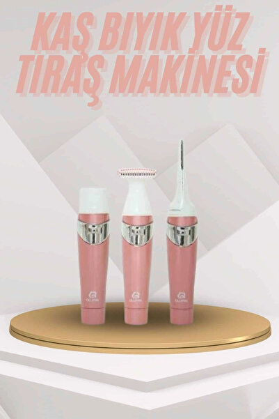 Mey İthalat® Yüz Kaş ve Tüm Vücut Epilasyon Aleti 3 Başlıklı Hassas Ciltlere Uygun Epilatör