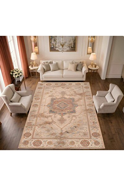 Rugs Modern Halı SDT Müze Görünümlü Antika Efektli Dokuma Taban Dekoratif Hal...