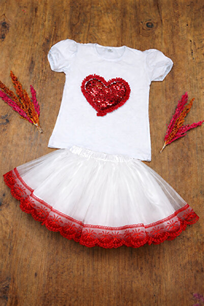 Trendy Mall Κοριτσίστικο Σετ 2 τεμαχίων με Φούστα Τούτου και Πουλόβερ