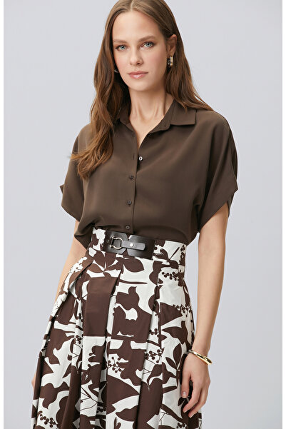 Network Acı Kahve Basic Gömlek