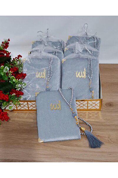 hira tasarım 10 Adet Kadife Kaplı Yasin-i Şerif Ve Tesbih Set Mevlit Kitabı (...