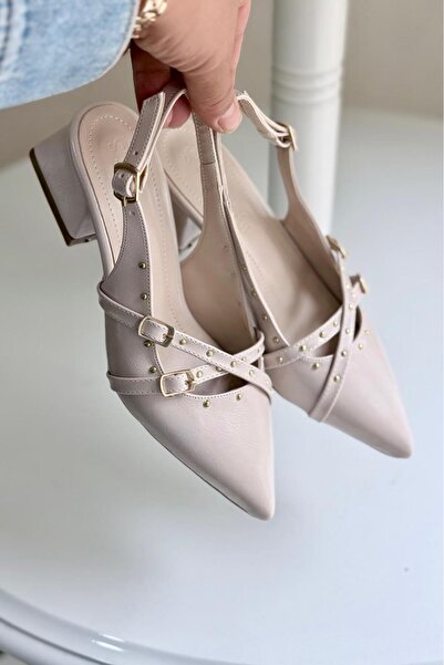 yezy shoes Παπούτσια με χαμηλό τακούνι και λεπτομέρεια Trok, μπαλαρίνες Mary ...