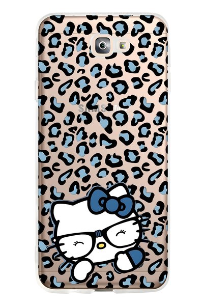 FLAMENKO Samsung Galaxy J7 Prime Compatible Kitty Patterned Transparent Phone...