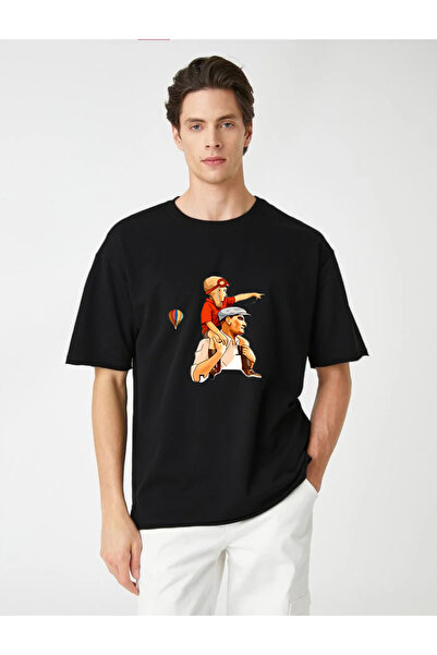 offsidesign Unisex T-Shirt Ataturk and Child 23 April Designed Short-Sleeve T...