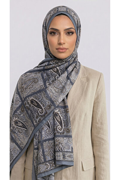 Karaca ΒΑΜΒΑΚΕΡΟ ΣΑΛΙ ΜΕ ΣΧΕΔΙΟ PAISLEY - ΓΚΡΙ / ΚΡΕΜ