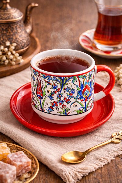 MUGUSA HEDİYELİK Handmade Chinese Patterned Plate-Mounted Mug / Tea & Filter ...