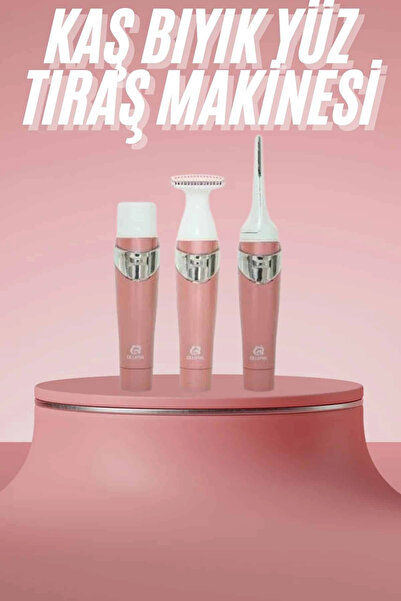 Mey İthalat® 3 Başlıklı Kıl Tüy Temizleyici Epilasyon Aleti Tüm Cilt Tiplerine Uygun