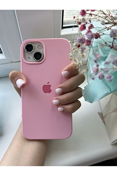 MELIFLIO iPhone 13-14 Uyumlu Içi Kadife Lansman Premium Kılıf - Pembe