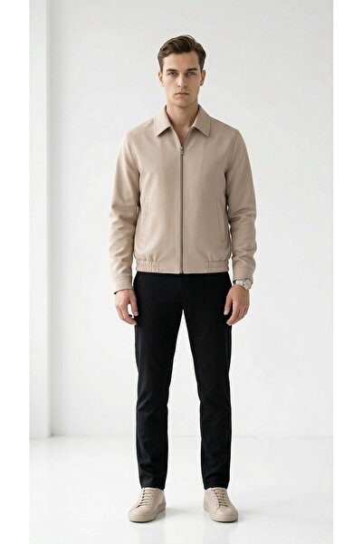 Plus Scorpion Men's Slim Fit Bomber Zipper Coat Jacket Flexible Fabric Daily ...