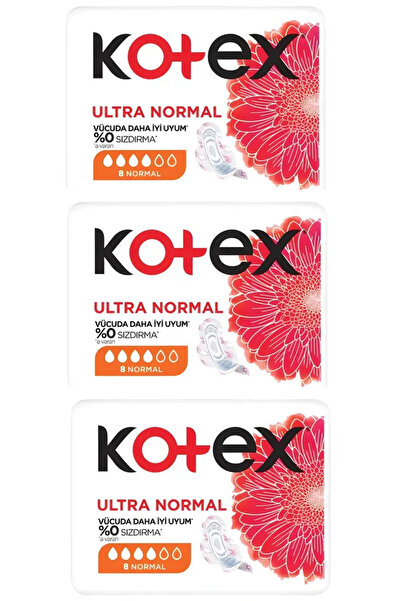 Kotex Ultra Single Normal Ped 8'li X 3
