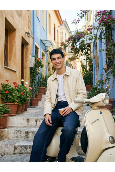 BASEL.CO Zra Model Oversize Leather Jacket - Street Style