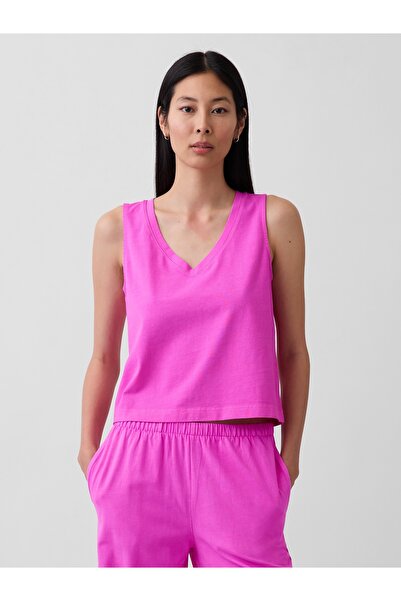 GAP Kadın Pembe Triko Crop Atlet