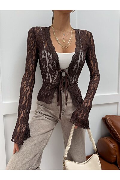 ÇEÇİM Γυναικεία Μπλούζα με Δαντέλα - HYN-00000947-006