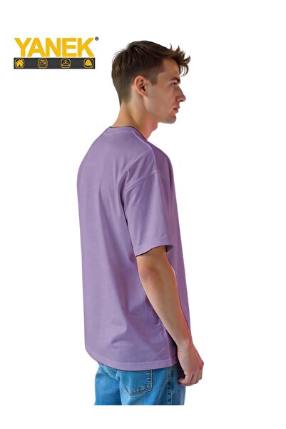 YANEK Oversized T-Shirt for Men – Relaxed Fit Cotton Tee, Streetwear Casual Graphic Shirt