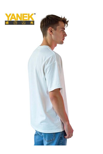 YANEK Oversized T-Shirt for Men – Relaxed Fit Cotton Tee, Streetwear Casual Graphic Shirt