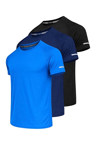 pandy Αθλητικό Τεχνικό Αθλητικό Μπλουζάκι 3 τεμαχίων με ιδιότητα γρήγορου στε...