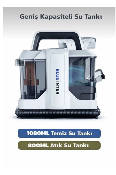 Wokai Koltuk Halı Araba Yıkama Ve Leke Çıkartma Makinesi 2 HAZNELİ TEMİZ KİRLİ 750W