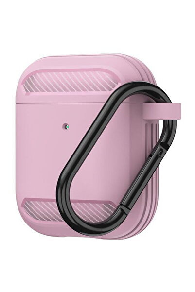 Techsuit AirPods 1 / AirPods 2 Case - Carbon Silicone - Pink
