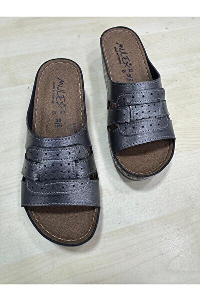 LAMEDORE Γυναικείες ορθοπεδικές παντόφλες Velcro Mulex, καθημερινές άνετες πα...