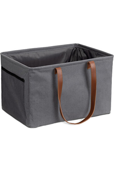 Navaris Set of 2 foldable laundry baskets, portable, with handles, 43.2 x 31 ...