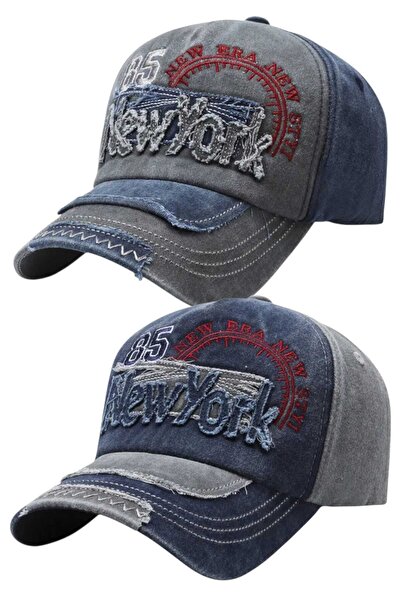 Uniquetrenders Unisex Vintage 85 New York Κεντημένο Ρυθμιζόμενο Καπέλο Μπέιζμ...