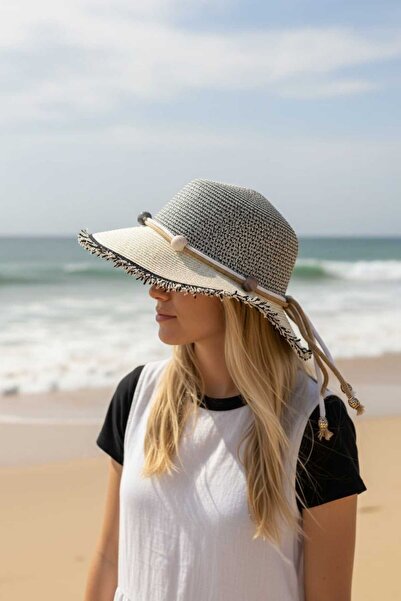 Aware Time Ψάθινο καπέλο μισού φεγγαριού