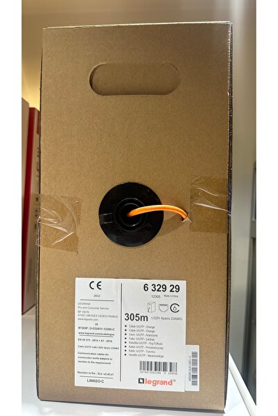 CAT-6 U/UTP LSZH H.F. 23 AWG 305 M. TURUNCU