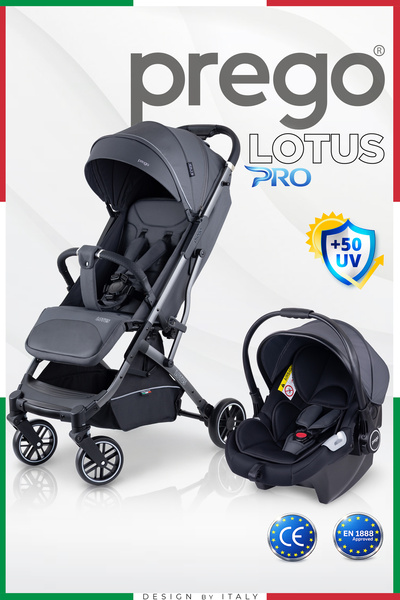 Prego Lotus Pro Kabin Boy Travel Bebek Arabası -Tek Elle Katlanır-Hafif -UV T...