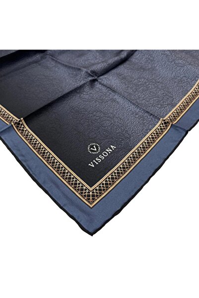 Vissona Μεταξωτό μαντήλι τουίλ - 10655 - 0009 Ίντιγκο