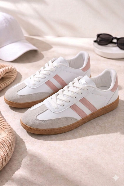 FLY STEP Unisex Style Stylish Comfortable Lightweight Daily Side Stripe Lace-...