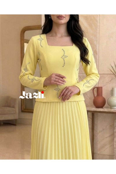 Jazli فستان مناسبات لوميير روز