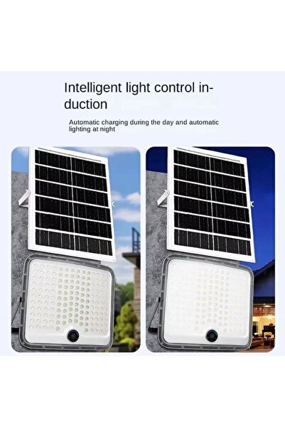 CasaDesteapta.ro Ηλιακός προβολέας LED, 600 W, ξεχωριστό πάνελ