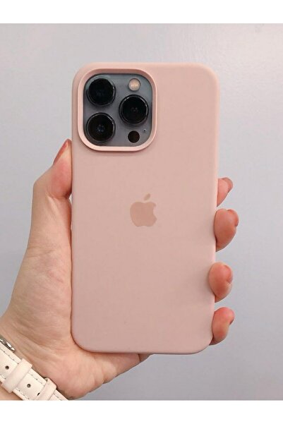 MELIFLIO iPhone 16 Pro Uyumlu Içi Kadife Lansman Premium Kılıf - Kum Pembe