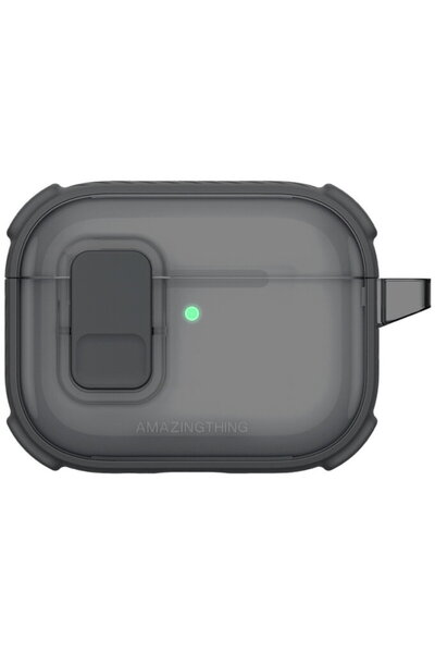 Amazingthing Titan Pro Mag Case Clear for AirPods Pro 3 - Black