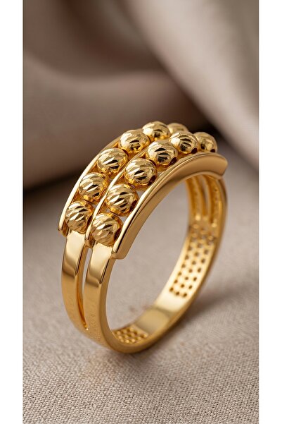 CİHAN GOLD Altın İki Sıra Dorikaı Yüzük