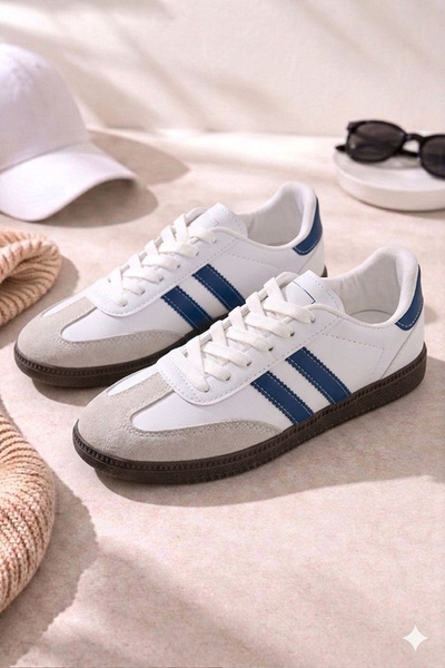 FLY STEP Unisex Style Stylish Comfortable Lightweight Daily Side Stripe Lace-...