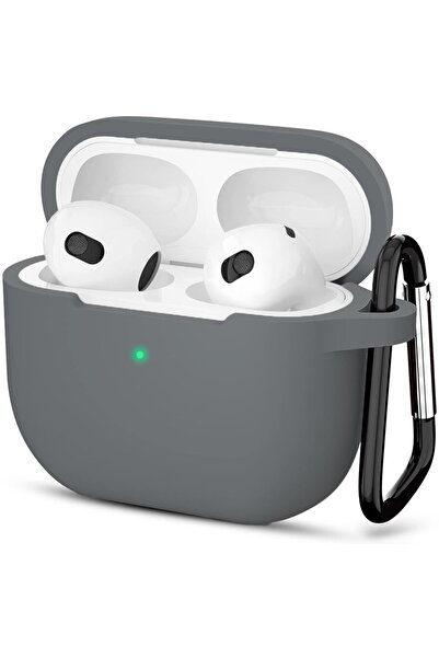 Techsuit Silicone Case - for Apple AirPods 3, Smooth Ultrathin Material - Grey