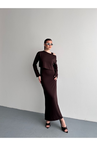 queencity ΓΥΝΑΙΚΕΙΟ ΚΟΜΨΟ ΦΟΡΕΜΑ ΜΕ ΜΠΛΟΥΖΑ ΚΡΟΠ ΚΙΤ ΣΕΤ ΔΥΟ ΤΕΜΑΧΙΩΝ