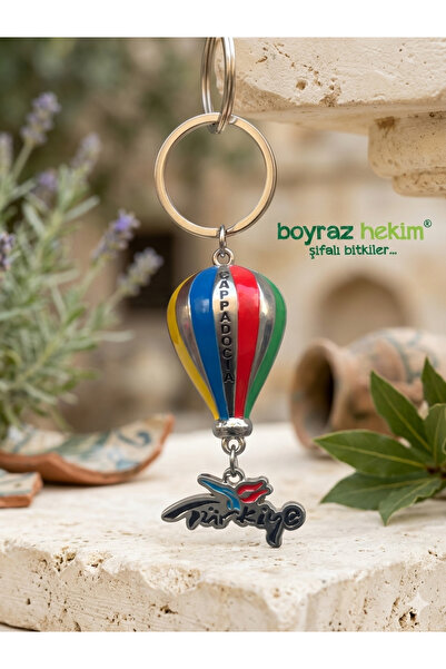 BOYRAZ HEKİM Kapadokya Balonu Şeklinde Anahtarlık Modeli Metal