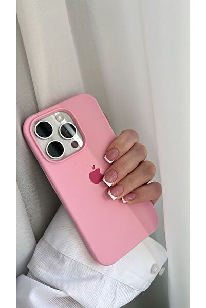 MELIFLIO iPhone 15 Pro Max Uyumlu Içi Kadife Lansman Premium Kılıf - Pembe