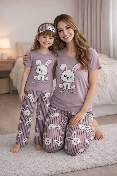 zahider Σετ καλοκαιρινών πιτζαμών από βαμβακερό μαλακό ύφασμα με κοντά μανίκι...