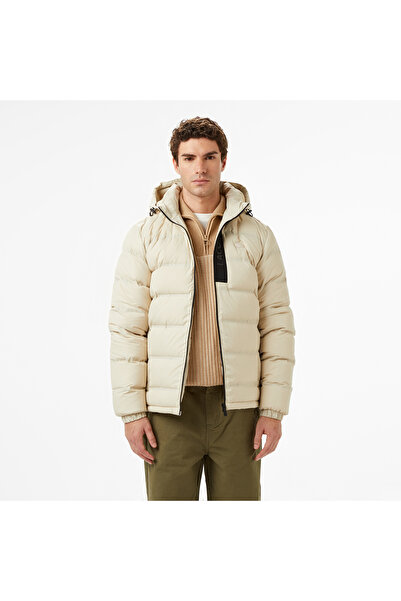 Lacoste Erkek Regular Fit Bej Şişme Mont