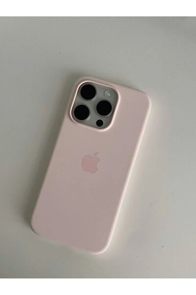MELIFLIO iPhone 16 Pro Uyumlu Içi Kadife Lansman Premium Kılıf - Kum Pembe