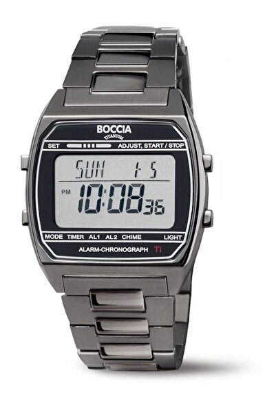 Boccia Ceas bărbătesc 3738-07, Cuarț, 37mm, 5ATM