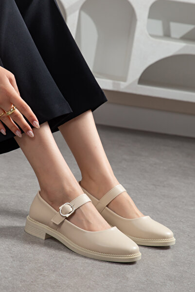 guijarro Γυναικεία παπούτσια Mary Jane σε μπεζ χρώμα - Άνετες καθημερινές μπα...