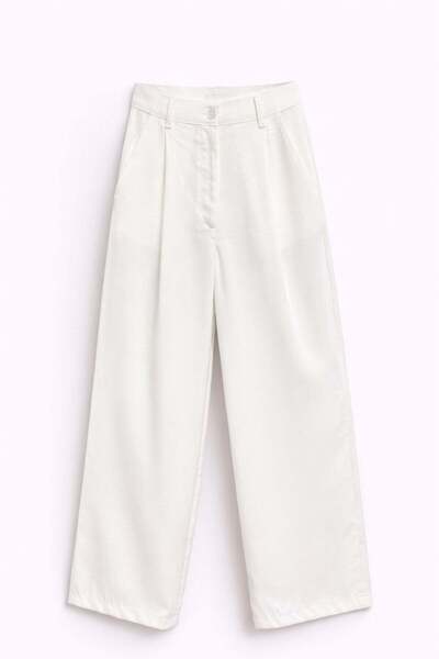 Mixray 4787 Γυναικείο παντελόνι με ψηλή μέση Palazzo, ντραπέ, με φαρδιά μπατζ...