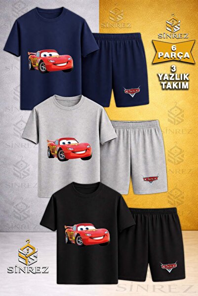 SİNREZ Tricou pentru copii ARABA SIMSEK MACUIN SADE cu imprimeu, cu gât rotun...